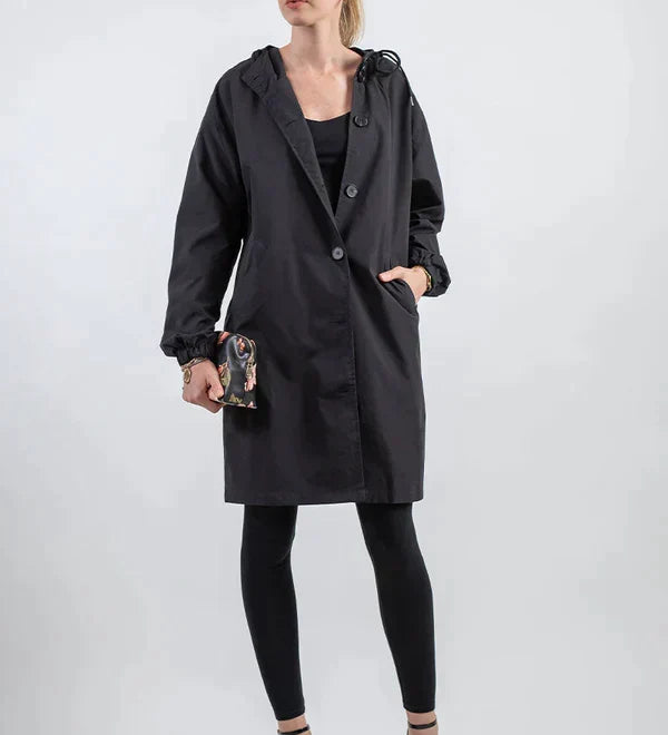 Lewis | Veste imperméable avec fermeture à boutons pour femme
