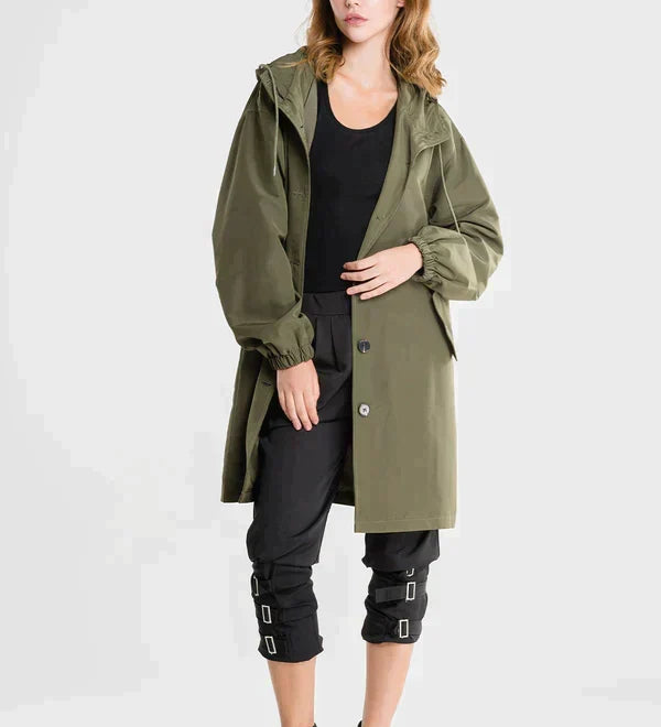 Lewis | Veste imperméable avec fermeture à boutons pour femme