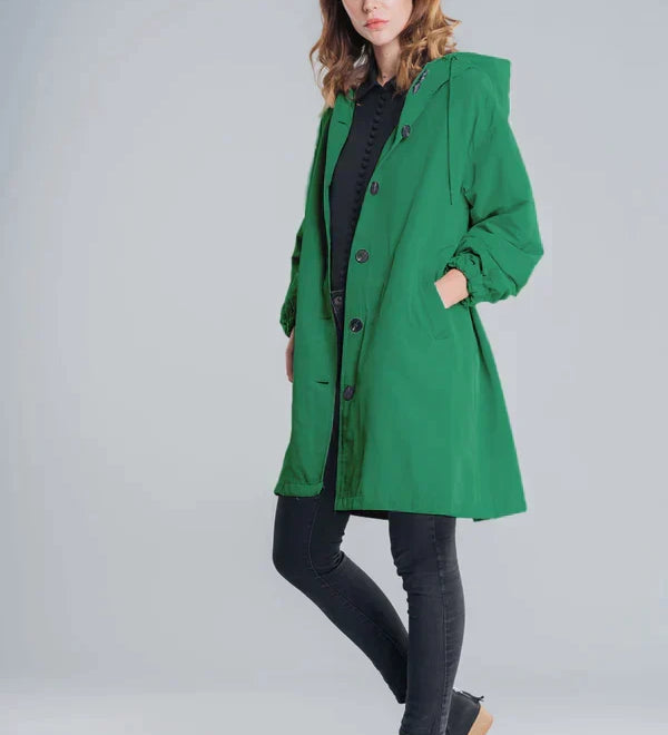 Lewis | Veste imperméable avec fermeture à boutons pour femme
