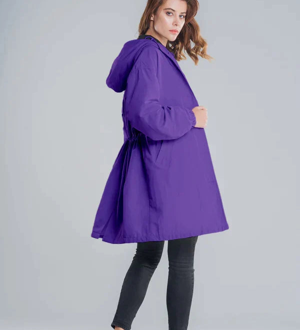 Lewis | Veste imperméable avec fermeture à boutons pour femme