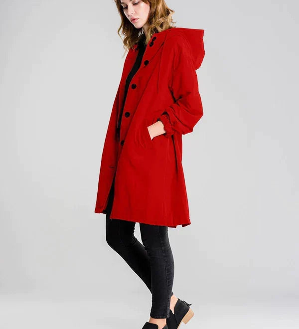 Lewis | Veste imperméable avec fermeture à boutons pour femme