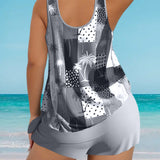 Ensemble de maillot de bain tankini imprimé coco