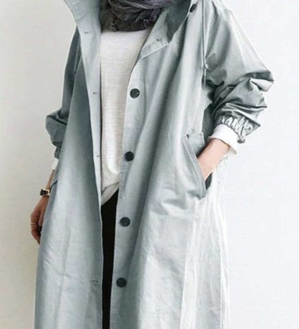 Sanne | Trench-coat Femme Coupe-Vent et Imperméable