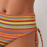 Maillot De Bain Deux Pièces Soutien-Gorge Imprimé Rayé