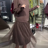 Ensemble Stylé Avec Pull À Col Rond Et Détail Zippé