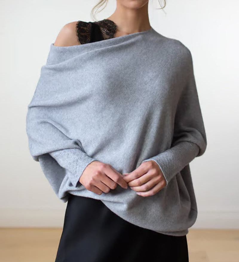 VÊtement Maille Asymétrique Drappé Et Innovant