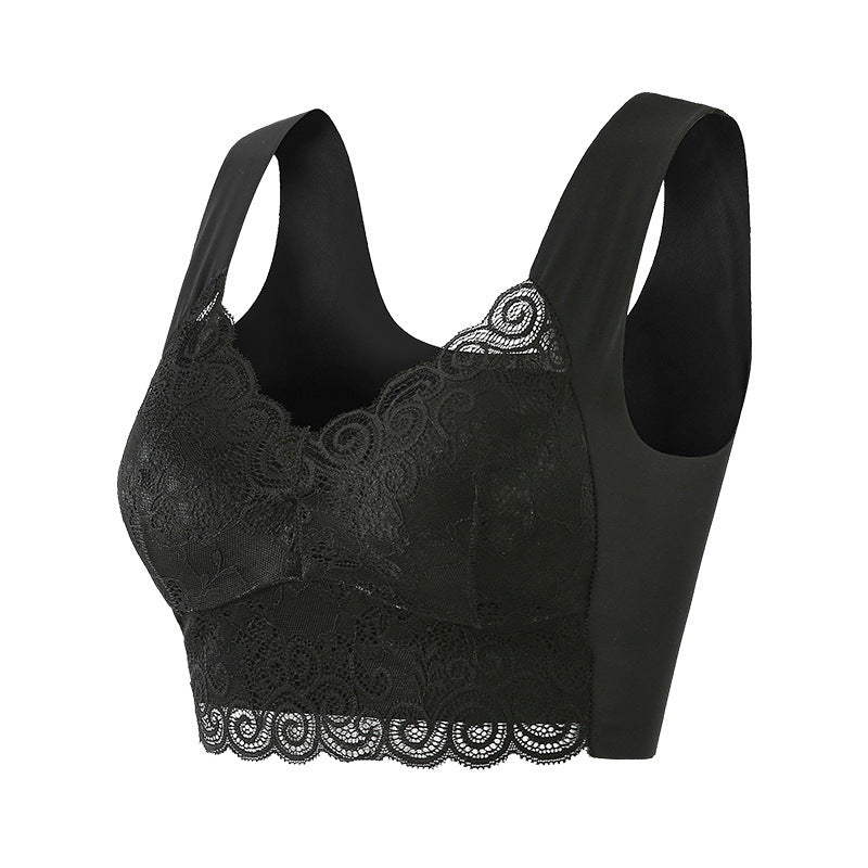 Soutien-Gorge Push Up Sans Couture Sans Armatures En Dentelle