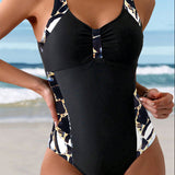 Maillot De Bain Une Pièce Décontracté Imprimé