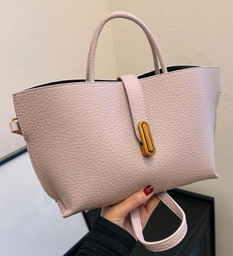Sac À Main Élégant Uni Pour Femmes De Style Français