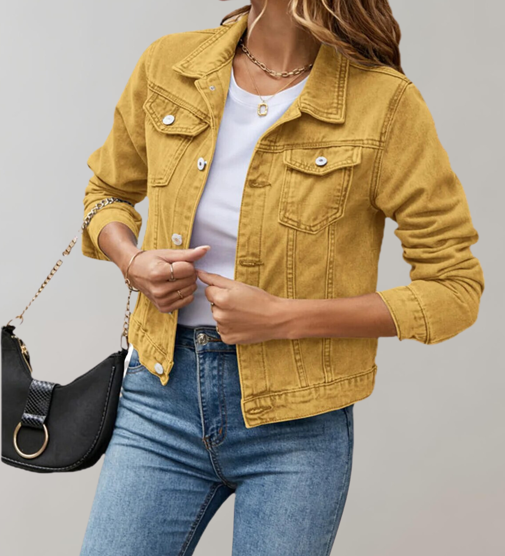 Lucinda | Chemise Décontractée à Manches Longues avec Col Simple pour Femme