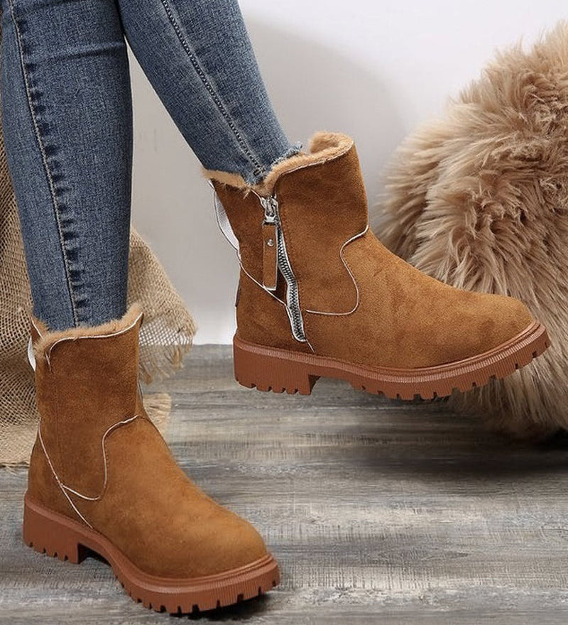 Bottes D’Hiver Pour Femme Avec Doublure En Polaire