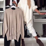 Ensemble deux pièces - pull et pantalon de couleur unie