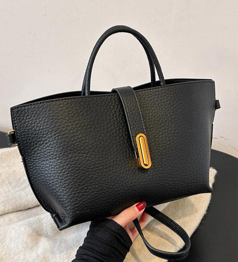 Sac À Main Élégant Uni Pour Femmes De Style Français