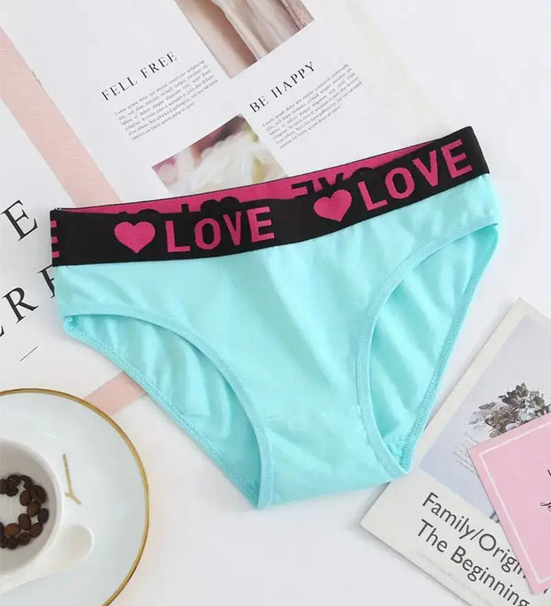 Culotte Imprimé Cœur Taille Basse