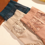 Culotte Taille Haute En Dentelle Pour Femmes