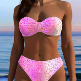 Bikini Imprimé Léopard Bandeau