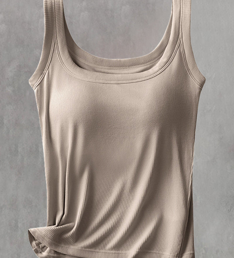 Débardeur Uni Avec Soutien-Gorge Intégré