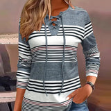 T - Shirt Avec Rayures Pour le Port Casual