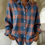 Chemise Avec Motif En Carreaux Et Col Revers