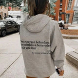 Sweat-shirt « Chère personne derrière moi »