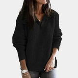 Azmira | Pull d’été chic et confortable à demi-zip pour femme
