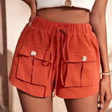Maylin | Short Cargo Décontracté à Taille Élastique pour Femme