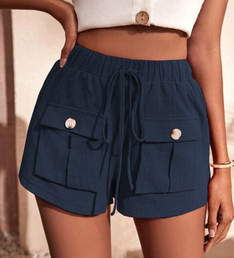Maylin | Short Cargo Décontracté à Taille Élastique pour Femme