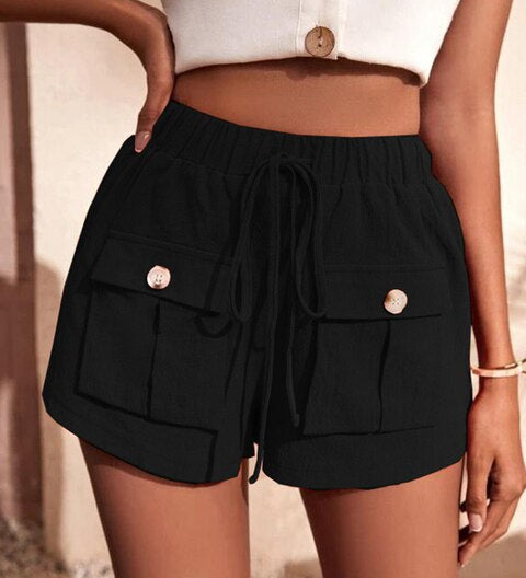 Maylin | Short Cargo Décontracté à Taille Élastique pour Femme