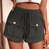Maylin | Short Cargo Décontracté à Taille Élastique pour Femme