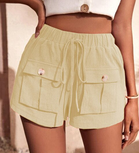Maylin | Short Cargo Décontracté à Taille Élastique pour Femme