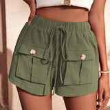 Maylin | Short Cargo Décontracté à Taille Élastique pour Femme