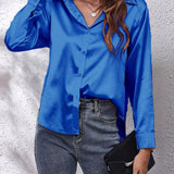 Idalia | Chemise en soie à manches longues