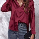 Idalia | Chemise en soie à manches longues