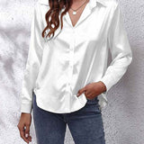 Idalia | Chemise en soie à manches longues
