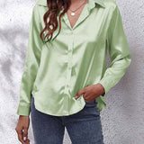 Idalia | Chemise en soie à manches longues