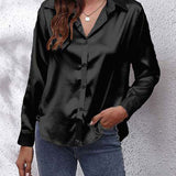 Idalia | Chemise en soie à manches longues