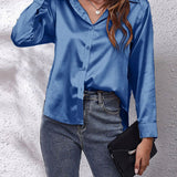 Idalia | Chemise en soie à manches longues