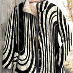 Veste matelassée graphique noir et blanc — Zoé, LucieSaint-Tropez (vue 2)