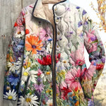 Veste matelassée à fleurs des champs colorées — Fleur, LucieSaint-Tropez (vue 2)