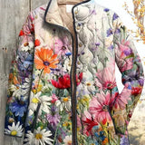 Veste matelassée à fleurs des champs colorées — Fleur, LucieSaint-Tropez (vue 2)