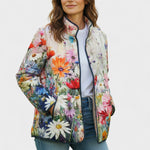 Veste matelassée à fleurs des champs colorées — Fleur, LucieSaint-Tropez