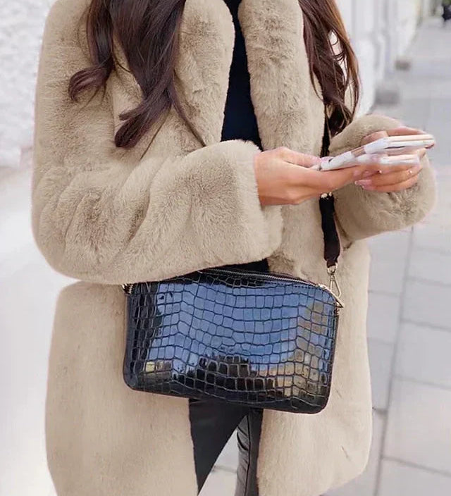 Thea | Manteau en peluche à chaleur douillette pour femme
