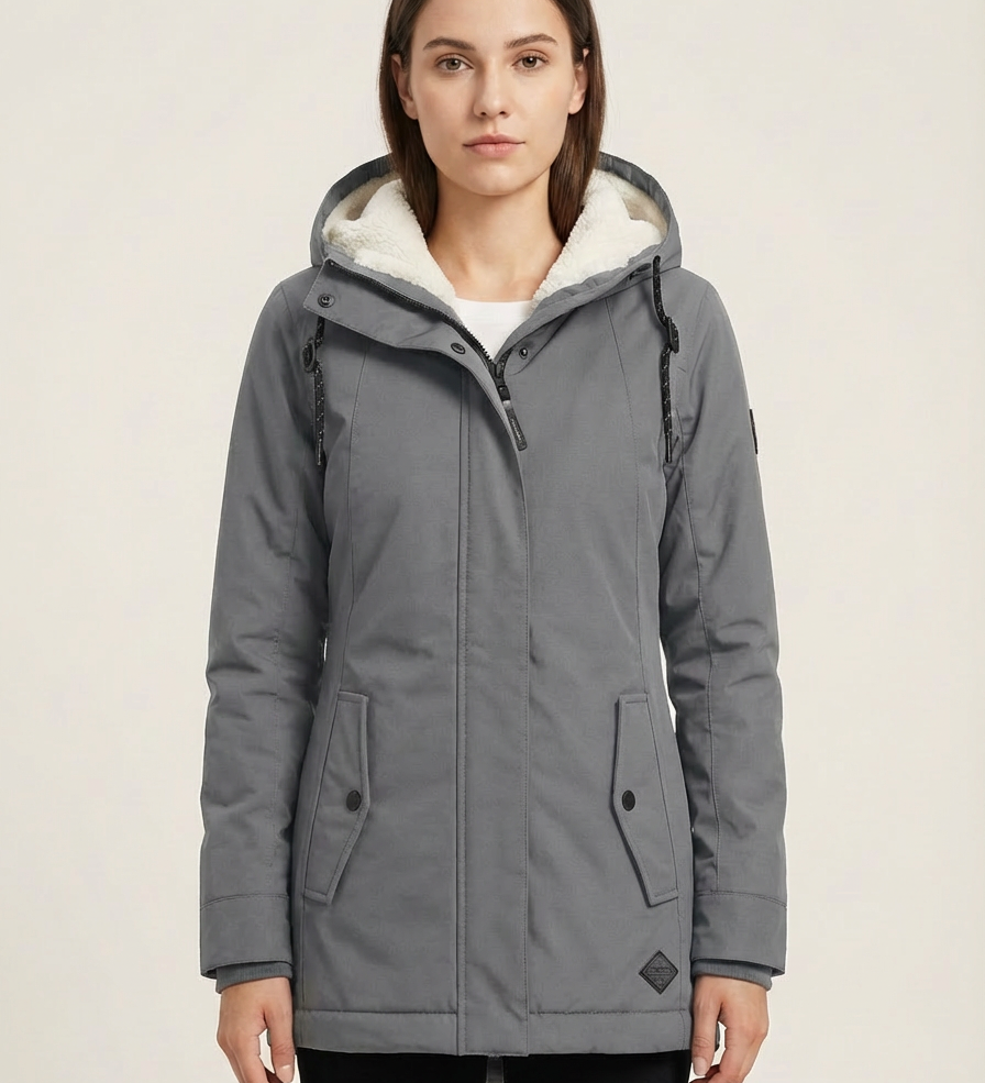 Éliane – manteau d’hiver long imperméable pour femmes, chaud et élégant