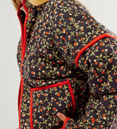 Catarina | Manteau vintage à motif floral pour femme