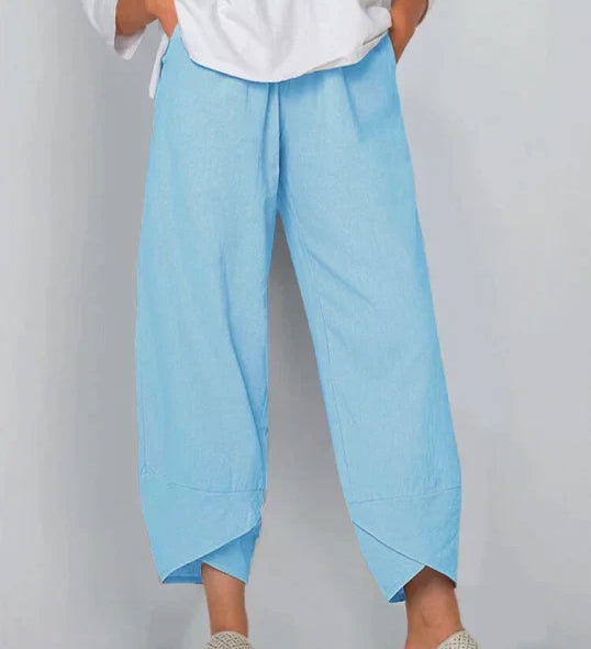 Cinzia | Pantalon large en lin pour femme