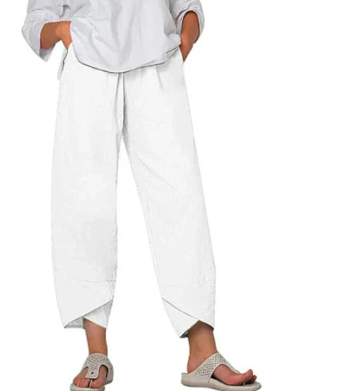 Cinzia | Pantalon large en lin pour femme