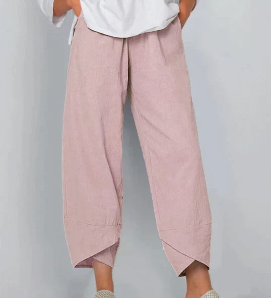 Cinzia | Pantalon large en lin pour femme