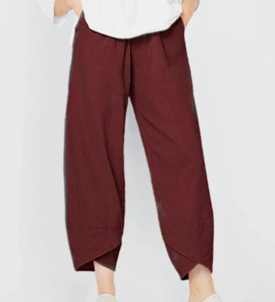 Cinzia | Pantalon large en lin pour femme