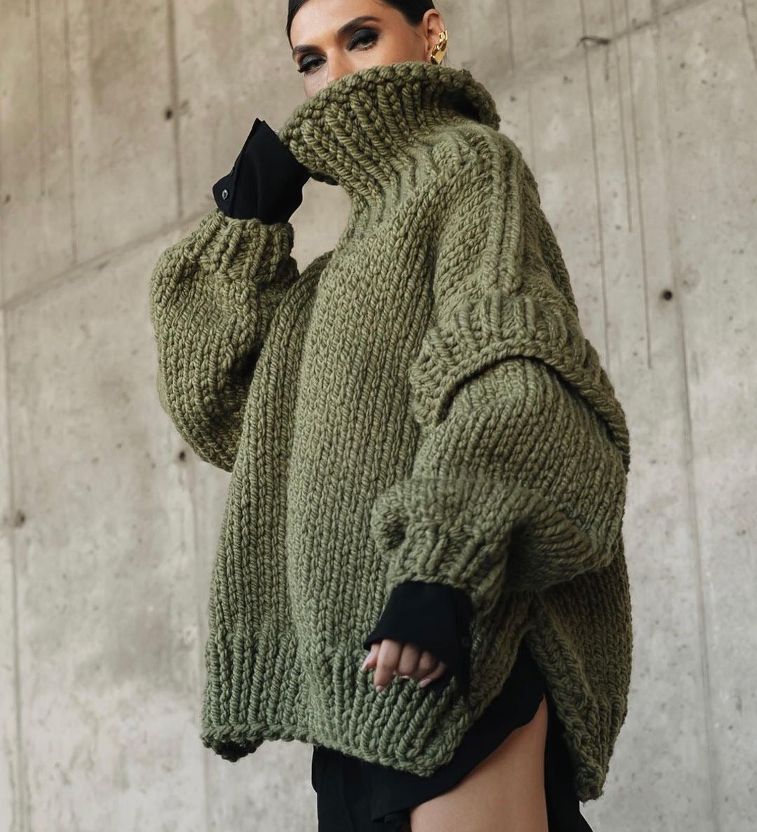 Mandy | Pull en grosse maille classique pour femme