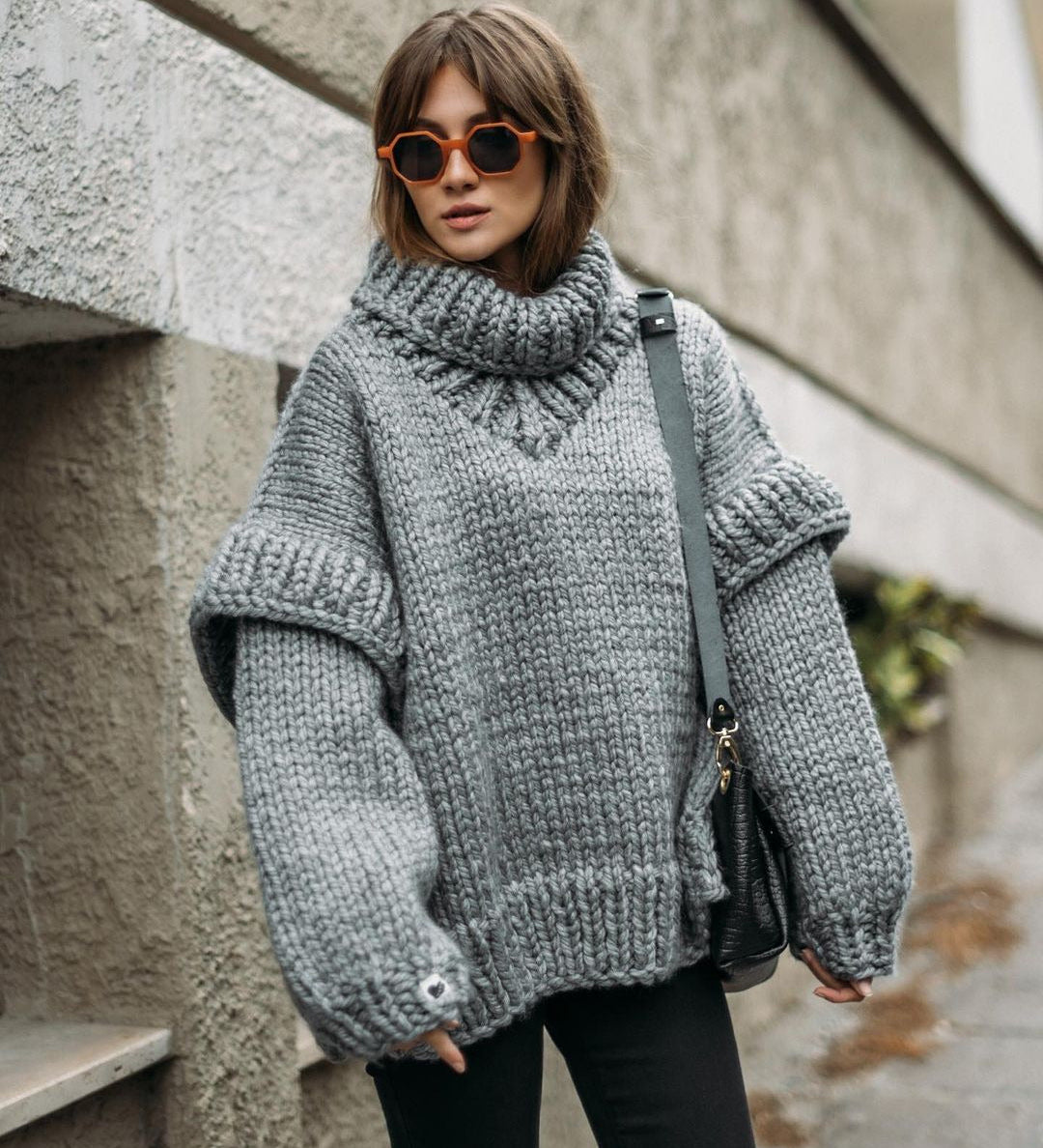 Mandy | Pull en grosse maille classique pour femme